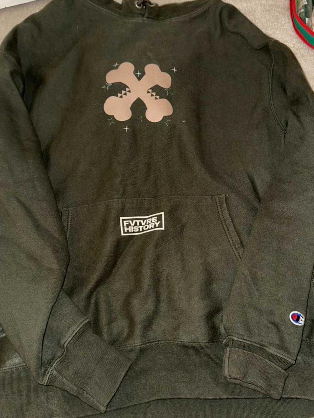 champion olive green hoodie 💚🔥